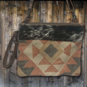 Myra Bag, Canvas Upcycled Bag, Shoulder Bag, Handbag, Hairon Bag, For Her