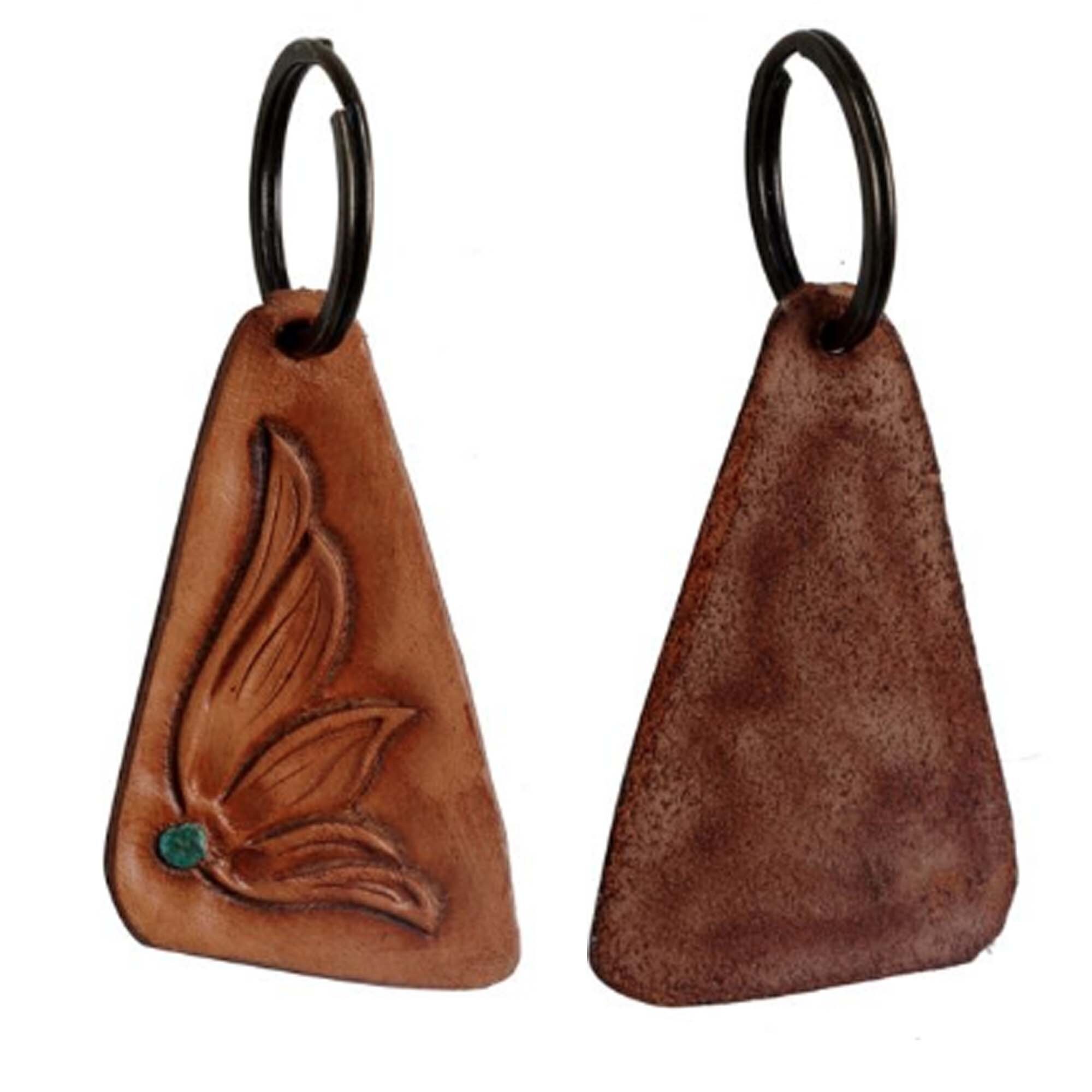 Myra Bags Myra Bags Keychain Handtooled Leather Keychain Etsy