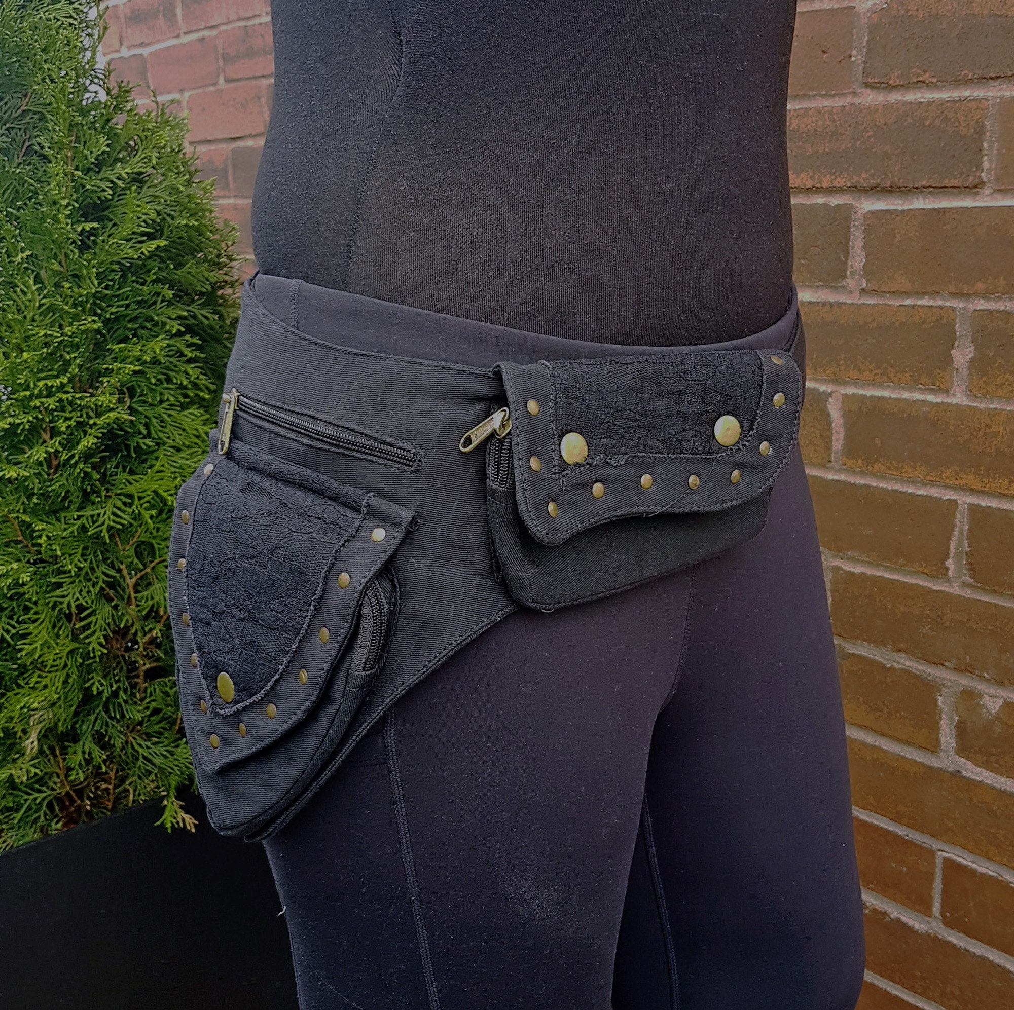 Festival Utility Belt With Pockets Fanny Pack Travel Money 