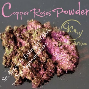 Copper Roses - Super Chameleon Chromas Powder- & Flake - Multi DIMENSIONAL - .25g to 10g - Copper, Pink, Gold, Chartreuse, Fuchsia image 2