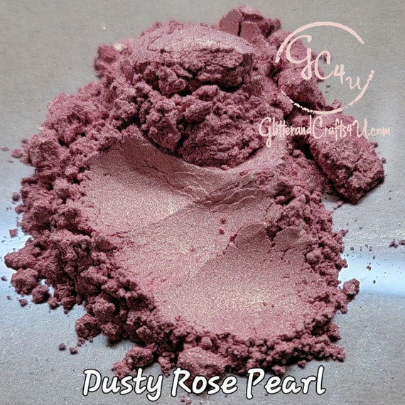 Dusty Rose Pearl Pigment Powder Cosmetic Safe - Gorgeous Golden Pink Rose