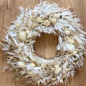 Dry Flower Wreath Door Wreath Gift Idea Dried Flowers