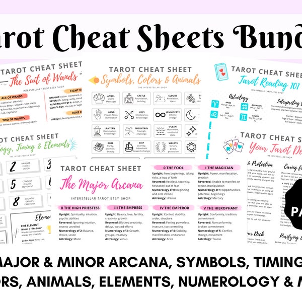 Minor Arcana Symbol Sheet Etsy Israel Minor Arcana Symbol Sheet Etsy Israel
