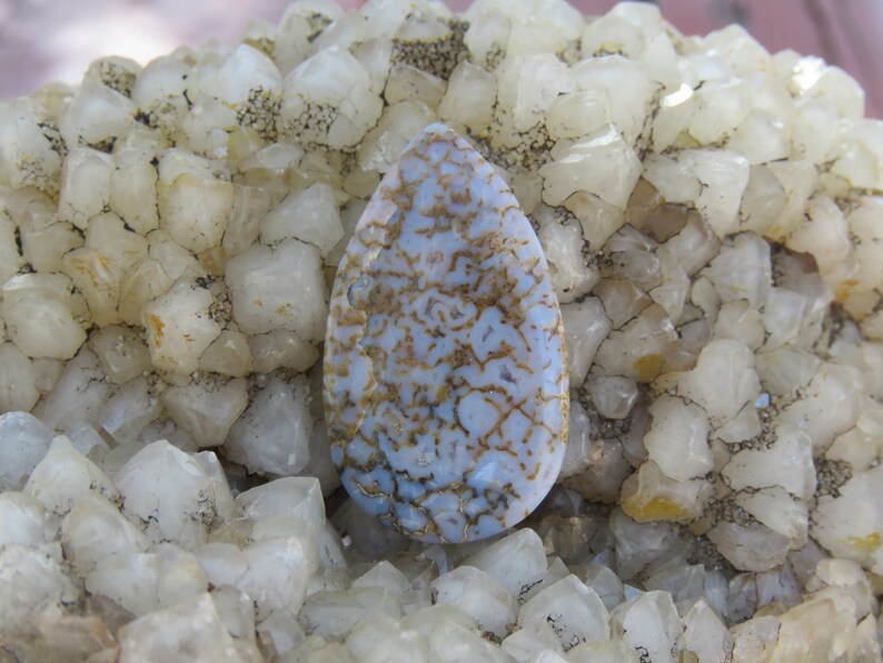 Sky Blue Teardrop Cabochon