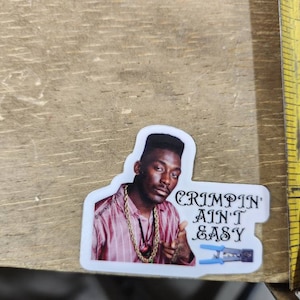 Crimping ain&#39;t easy electrician hardhat sticker