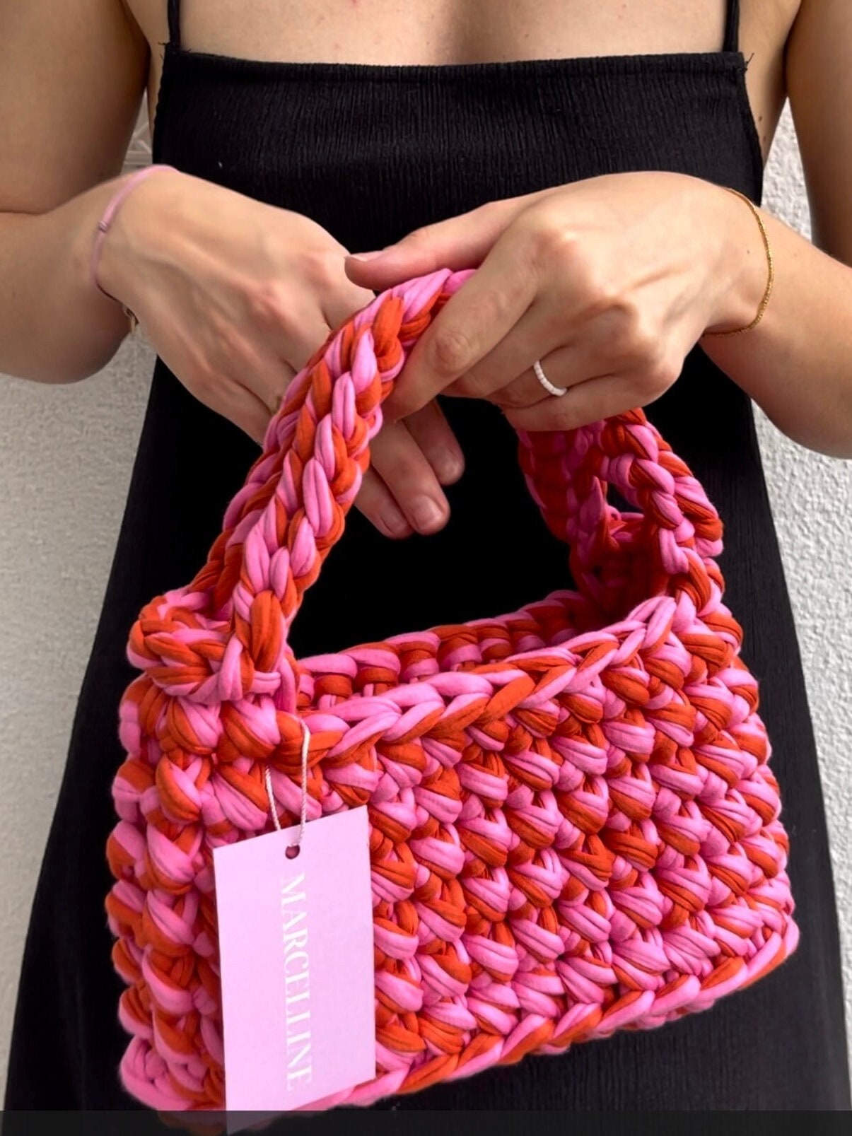 Buy Handmade CROCHET BAG • Handbag • Kleine Handgemachte