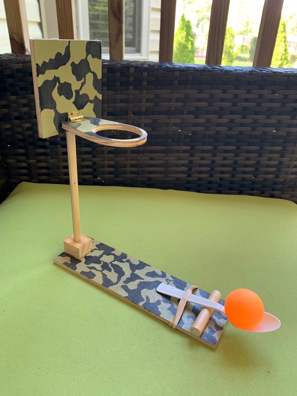 Handmade Mini Wooden Basketball Game Etsy