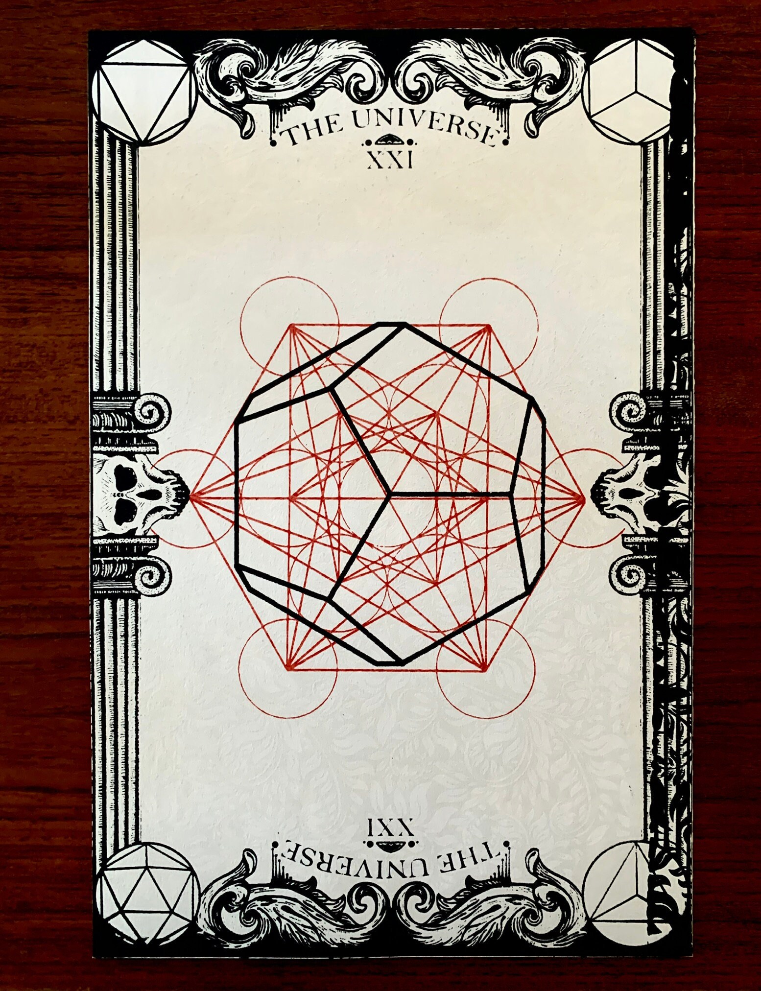 The Universe Tarot Card Print Etsy