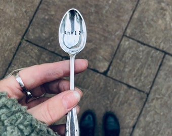Adult stamped anal teaspoon