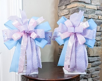 Easter Wreath Bow | Easter Bow (set of 2) | Easter Lantern Bow Set |  Spring Bow Set