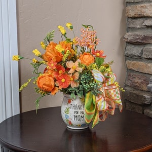 Mothers Day Gift | Mothers Day Arrangement | Thankful for You Mom Mothers Day Mug Arrangement | Mothers Day Centerpiece