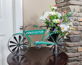 Spring Floral Arrangement | Spring Centerpiece | Spring Bicycle Floral Arrangement | Spring Arrangement