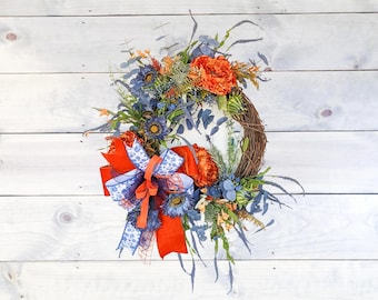 Fall Sunflower Wreath | Autumn Wreath | Thanksgiving Wreath | Fall Farmhouse Wreath