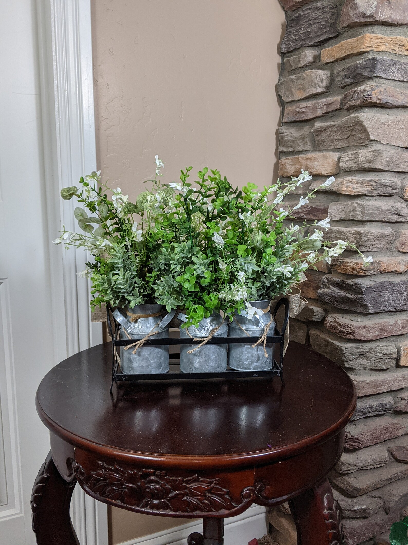 Boxwood Floral Arrangement Spring Floral Arrangement Etsy