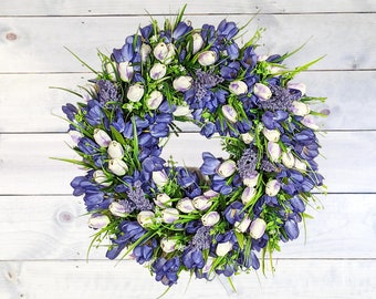 Spring Wreath | Easter Wreath | Tulip Wreath | Year Round Wreath