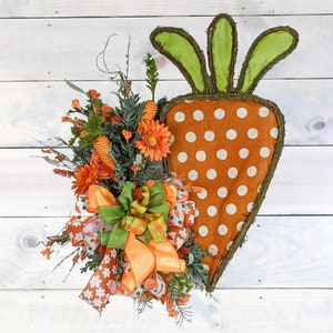 Easter Door Hanger | Easter Carrot Door Hanger | Easter Wreath | Spring Door Hanger