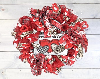 Valentine Wreath | Happy Valentines Day Wreath | Valentines Day Wreath | Front Door Wreath