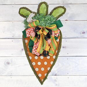 Easter Door Hanger | Easter Carrot Door Hanger | Easter Wreath | Spring Door Hanger