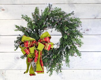 Winter Wreath | Christmas Berry Boxwood Wreath | Christmas Wreath | Christmas Wall Decor