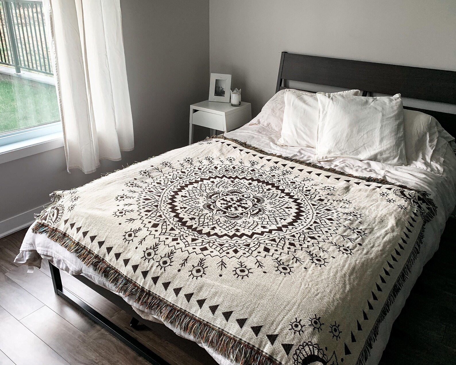 Reversible Blanket Boho Throw Rug Picnic Rug Picnic Etsy Canada