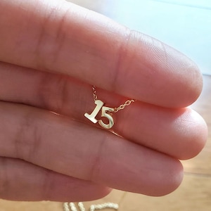 Sports Number Necklace, Personalized Baseball softball Number Necklace, gold basketball soccer number, sports mom jewelry, mother&#39;s day gift