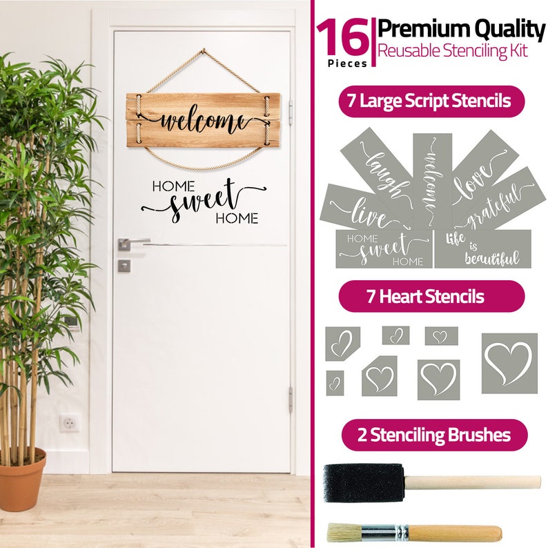 Reuse Stencils for Painting Wood Signs Thanksgiving Stencil Etsy