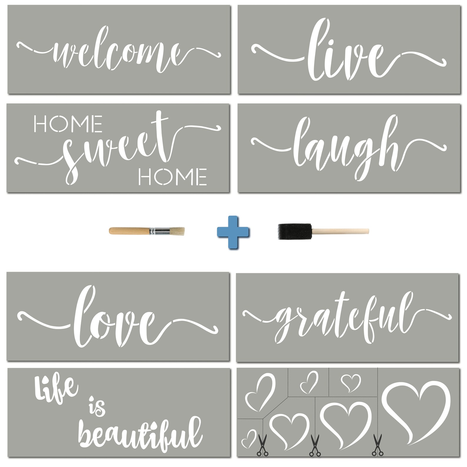 Reuse Stencils for Painting Wood Signs Thanksgiving Stencil Etsy