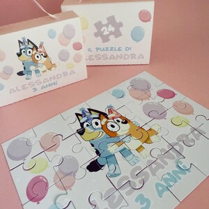 Gadget Puzzle in cartoncino personalizzato - Regali per Festa di Compleanno, Battesimo, Prima Comunione - segnaposto originale