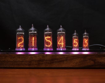 ニキシー管時計 IN14 と IN16 を 6 つのランプに接続 - Etsy 日本