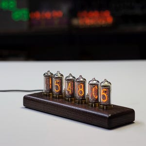 Reloj de tubo Nixie IN8-2 de producción soviética de 6 lámparas imagen 4
