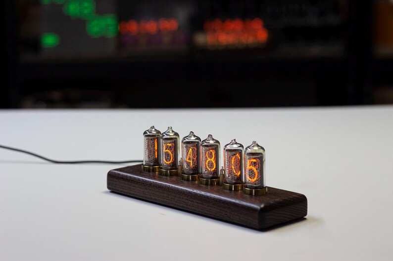 Reloj de tubo Nixie IN8-2 de producción soviética de 6 lámparas imagen 4