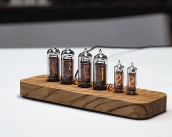 Nixie Tube Clock IN14 and IN16 of the USSR production on 6 lamp