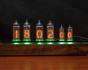 ニキシー管時計 IN14 と IN16 を 6 つのランプに接続 - Etsy 日本