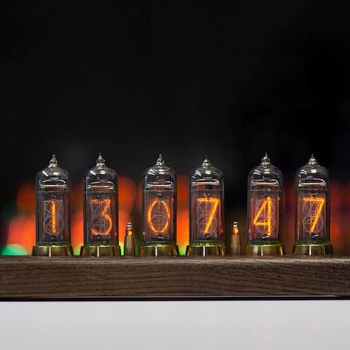 Nixie Tube Clock IN14 of the USSR Production on 6 Lamp - Etsy