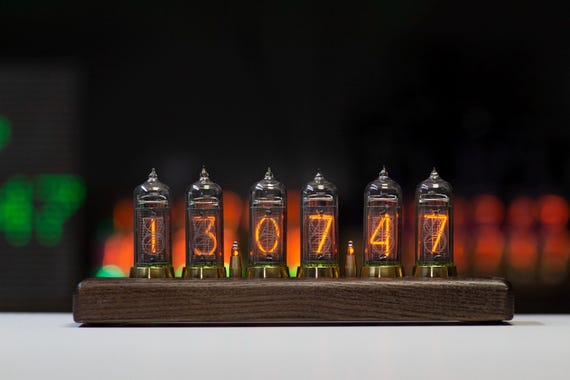 Nixie Tube Clock IN14 of the USSR Production on 6 Lamp - Etsy