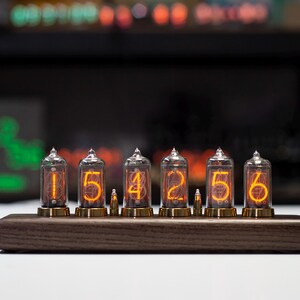 Reloj de tubo Nixie IN8-2 de producción soviética de 6 lámparas imagen 6