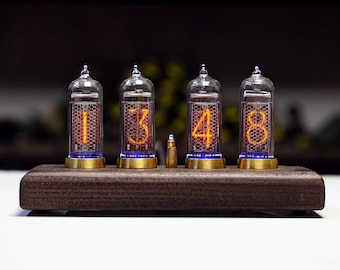 Nixie Tube Clock IN-14  on 4 lamps