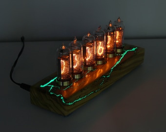 Nixie Tube Clock IN14 на 6 ламп, люминофор