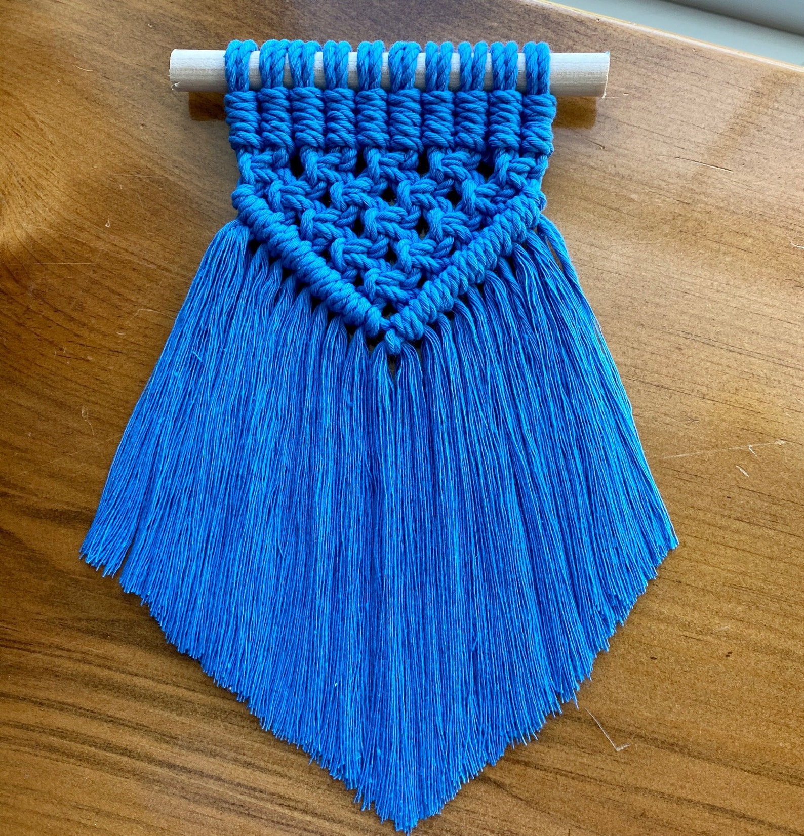 Macrame Wall Hanging Pattern Loops and Squares Small Etsy