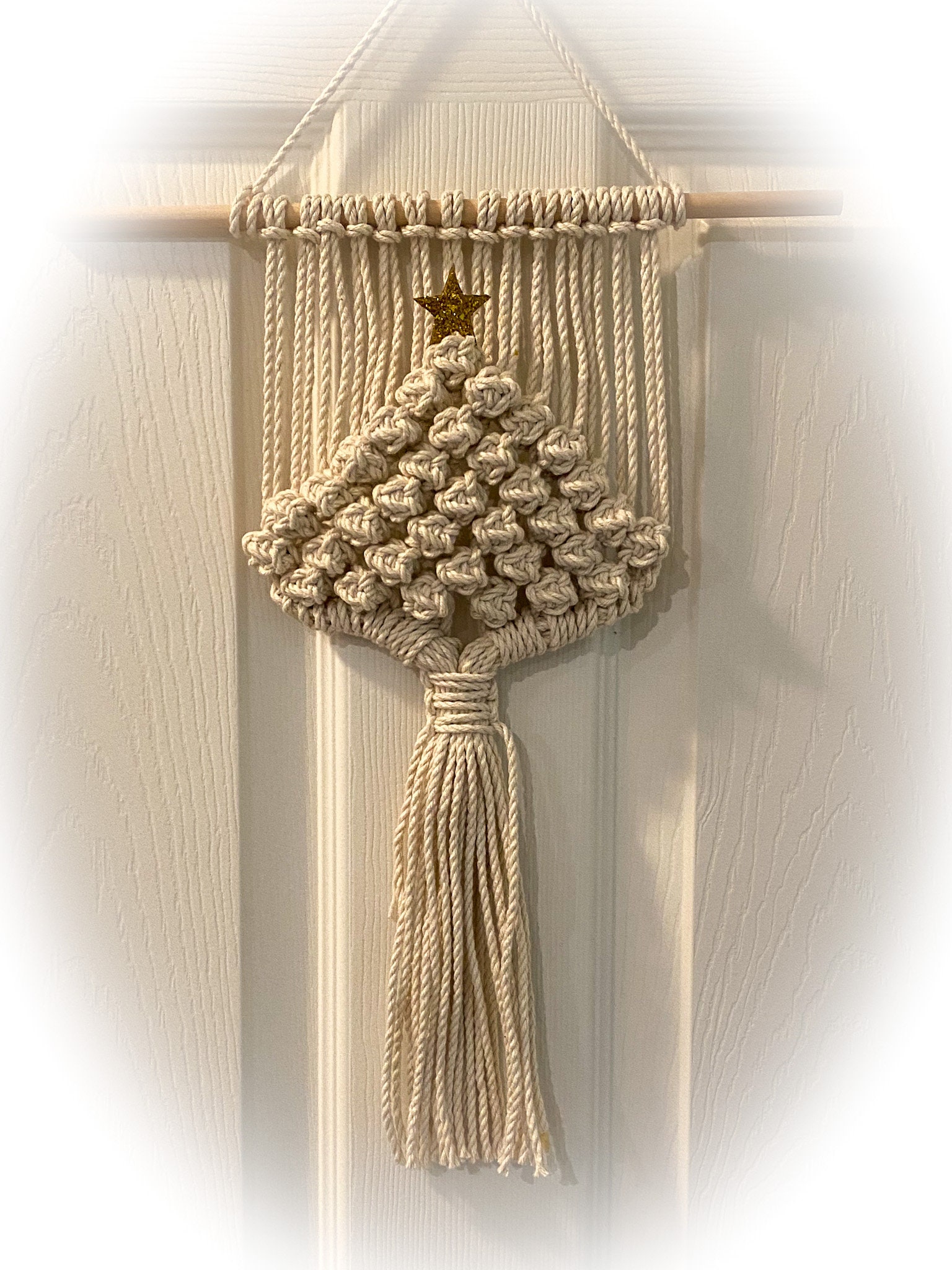 Macrame Wall Hanging Pattern Christmas Tree Wall Hanging Etsy
