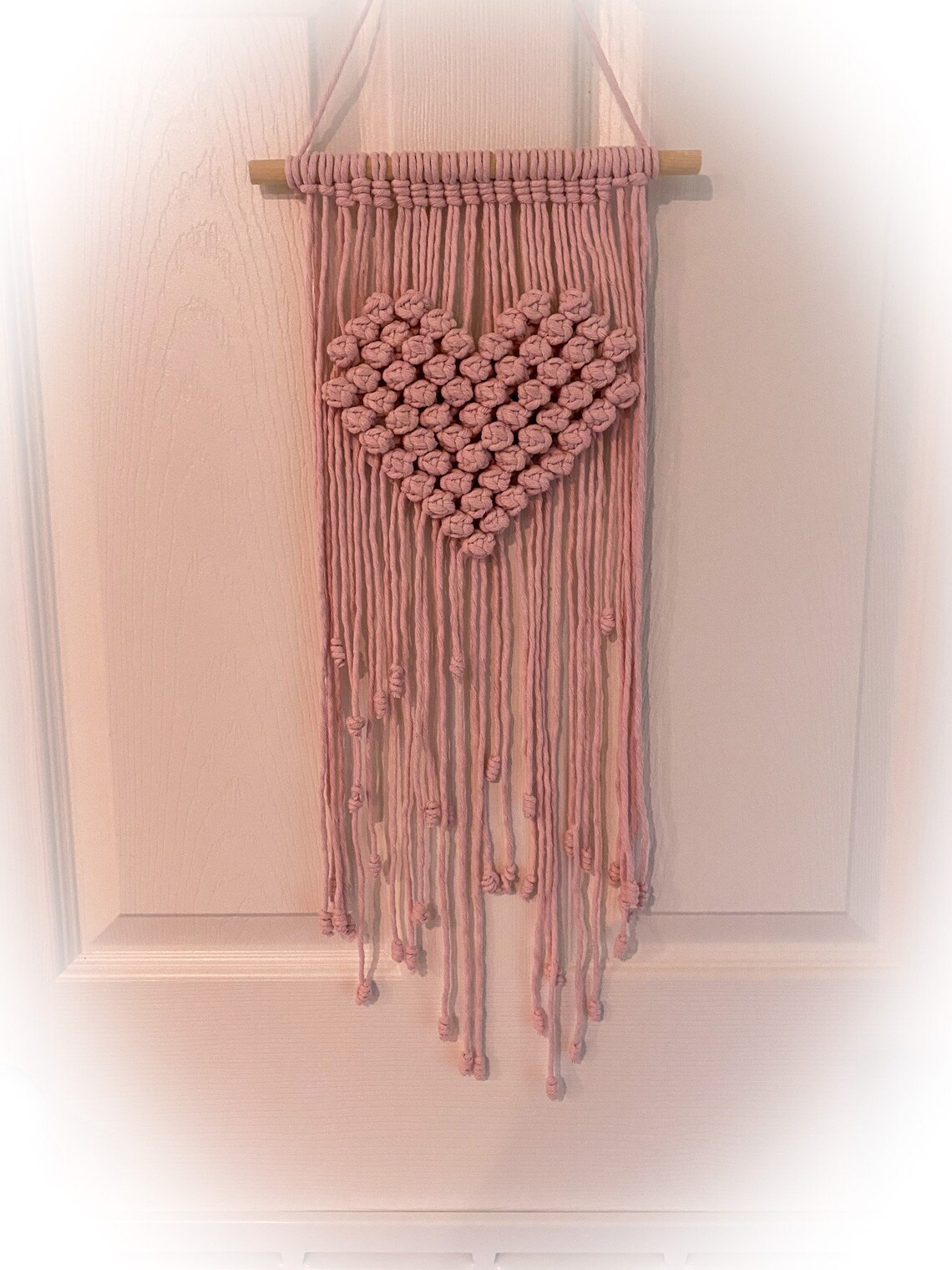 Macrame Wall Hanging Pattern Berry Heart Wall Hanging Etsy