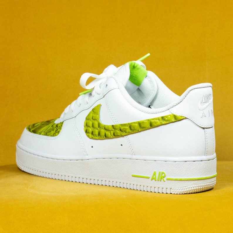 lime green air force ones