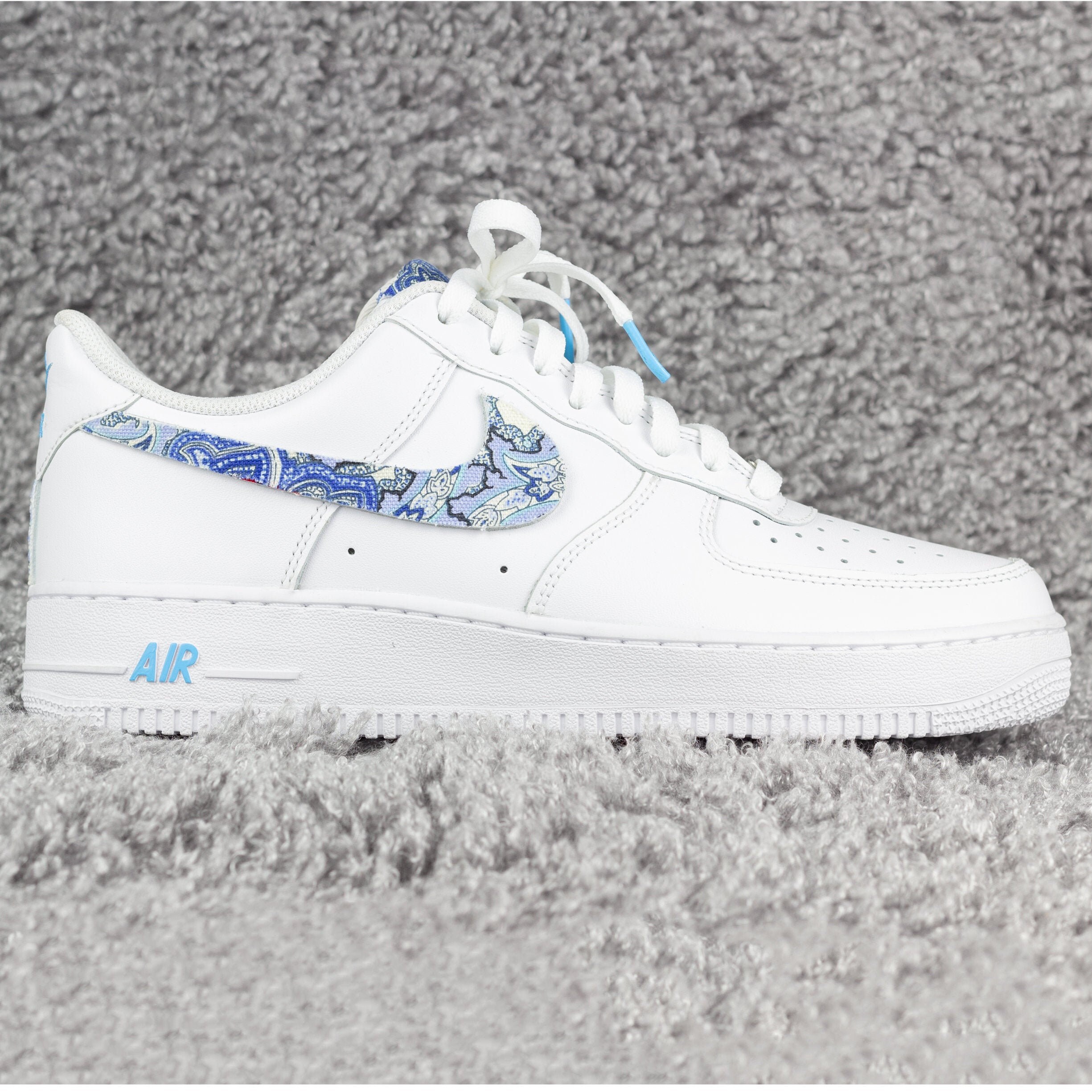 customize all white air forces