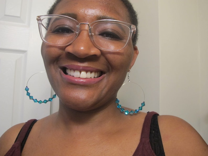 Customizable Crystal Hoops