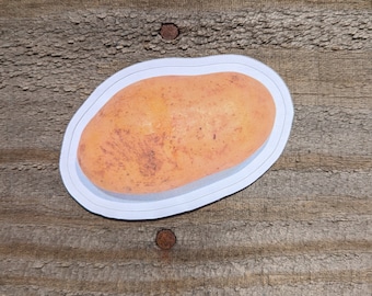 Potato Sticker, Ironic Potato Lovers Sticker Image, Funny Food Decal, Condiment Sticker, Ironic Sticker, Laptop Decal, Cup Decoration
