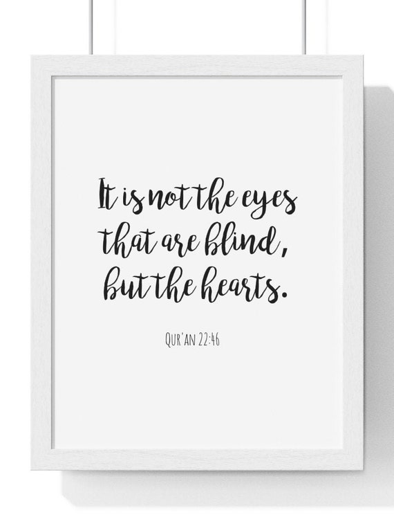 Es Sind Nicht Die Augen Die Blind Sind Sondern Die Herzen Etsy