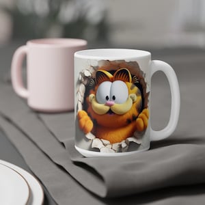 Cat Mug Wrapper, 11 oz and 15 oz Mug Template, Sublimation Mug Design, Mug Packaging Template, Instant PNG Digital Image Download, Mug