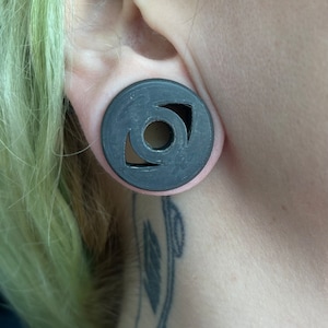 Drittes Auge Plugs PAAR, 0g - 3 "! 8mm - 76mm 3D Gedruckt PLA/Holz