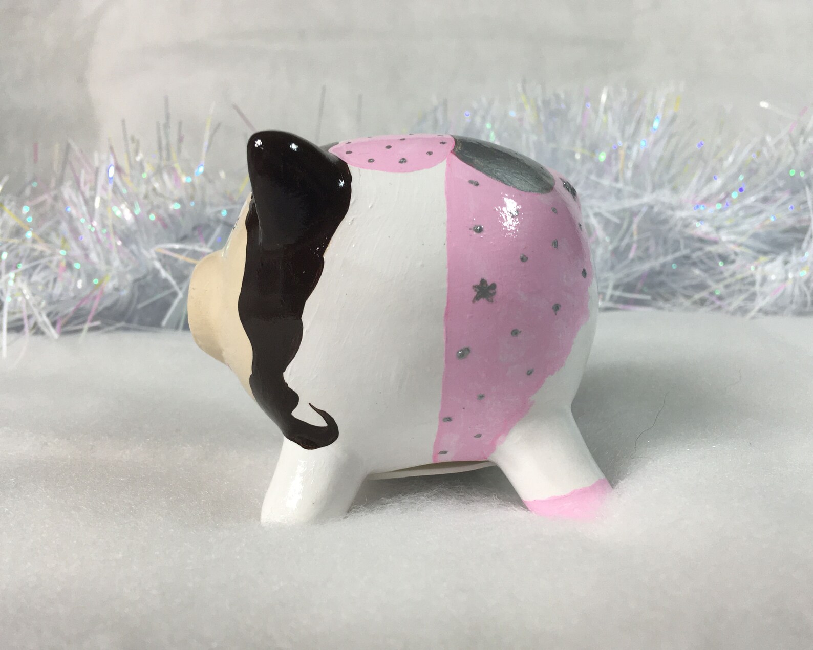 Fairy Handpainted Mini Piggy Bank Special Christmas Edition Etsy UK