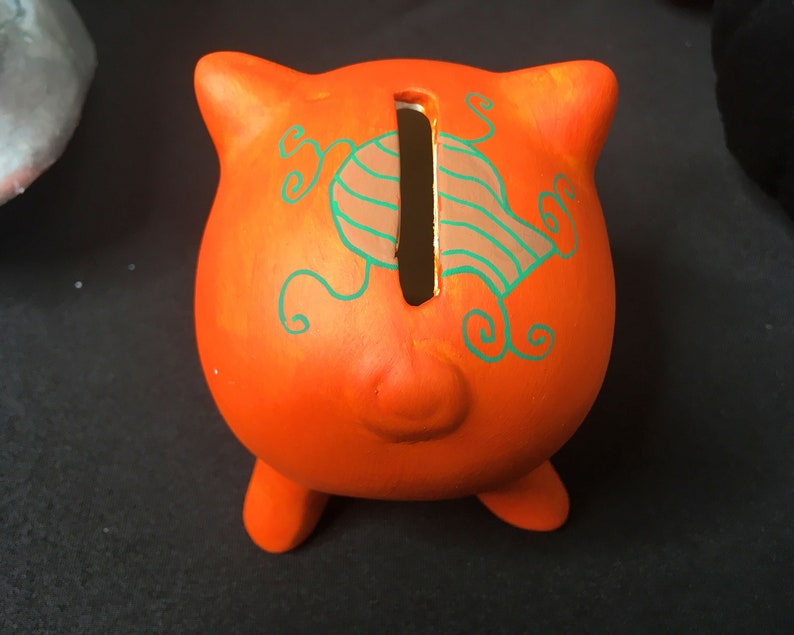 Halloween Pumpkin Handpainted Mini Piggy Bank Halloween Mini Etsy UK